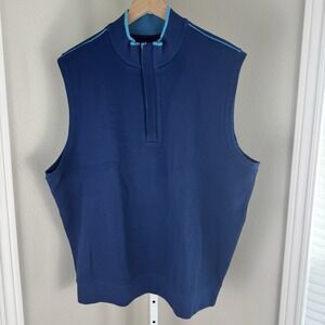Carnoustie Golf Men's 1/4 Zip 100 % Pima Cotton Vest‎ Size XL Extra Large